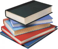 Drawing of stack of books
