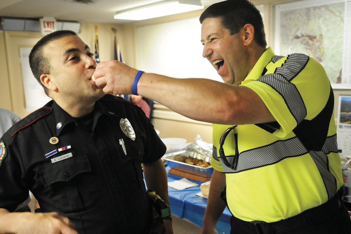 Ofc David LoConte and Ofc Mike Gobbi in 2012