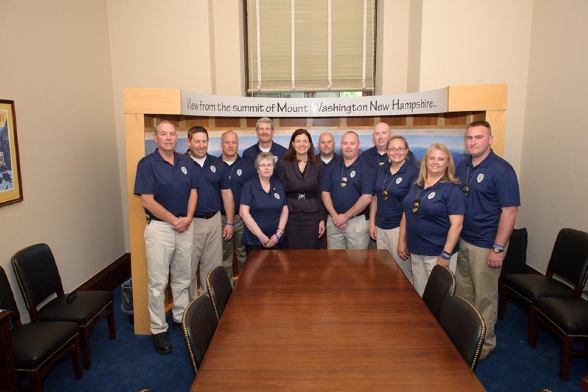 Greenland Police Dept employees with Sen Kelly Ayotte 2013